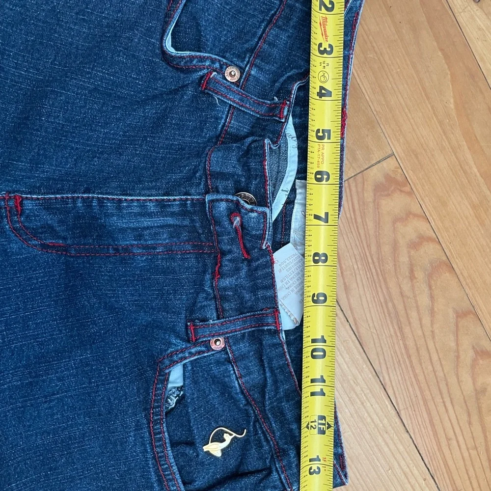 Dark Blue Flare Women's Jeans Vintage Baby Phat - Picture 4 of 7